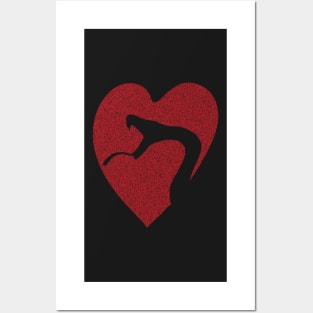 Minimalistic Untameable Heart Posters and Art